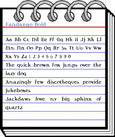 Fandango Bold Font