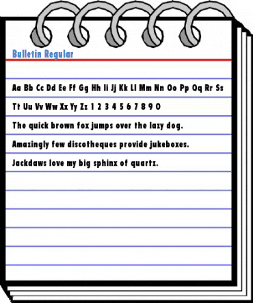 Bulletin Regular Font