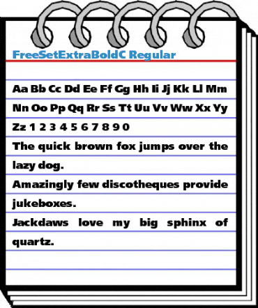 FreeSetExtraBoldC Regular Font