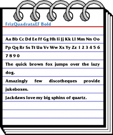 FrizQuadrataEF Font