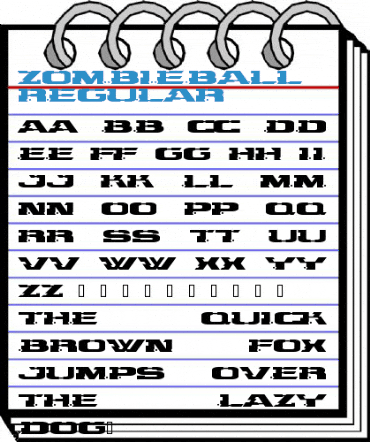 Zombieball Regular Font