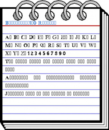 Bustamante1.0 Regular Font