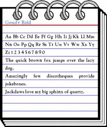 Goudy Font