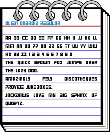 Alien Android Regular Font