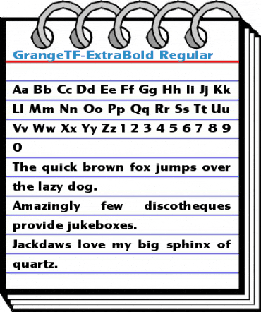 GrangeTF-ExtraBold Font