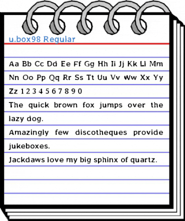 u.box98 Regular Font