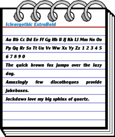 Icleargothic Font
