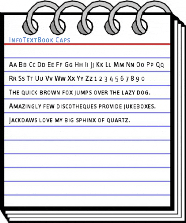 InfoTextBook Caps Font