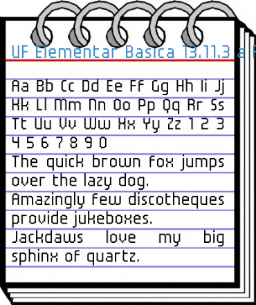 UF Elementar Basica 13.11.3 a Regular Font