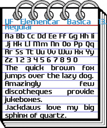 UF Elementar Basica 13.21.3 a Regular Font