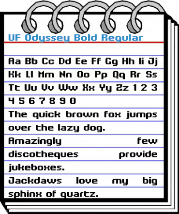 UF Odyssey Bold Regular Font