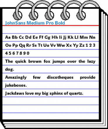 JohnSans Medium Pro Font