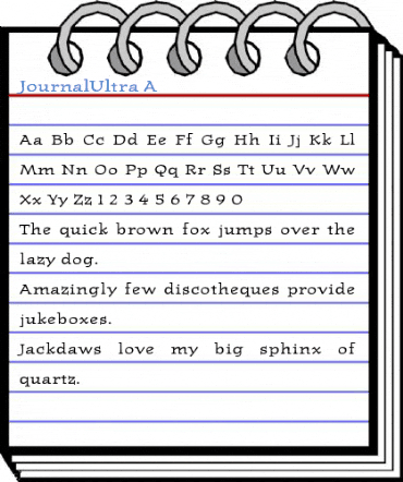JournalUltra A Font