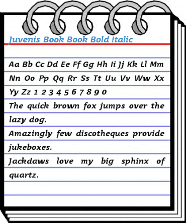 Juvenis Book Font