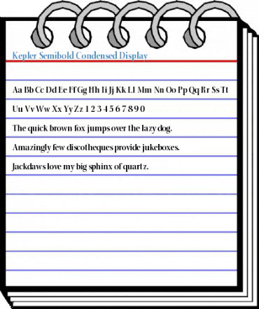 Kepler Semibold Condensed Display Font