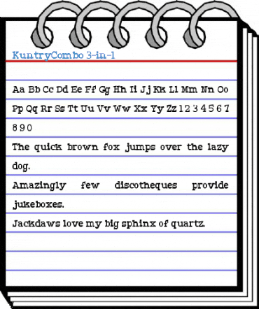 KuntryCombo 3-in-1 Font
