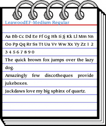 LeawoodEF-Medium Font