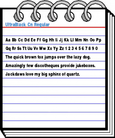 UltraBlack Cn Regular Font