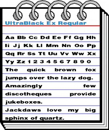 UltraBlack Ex Font
