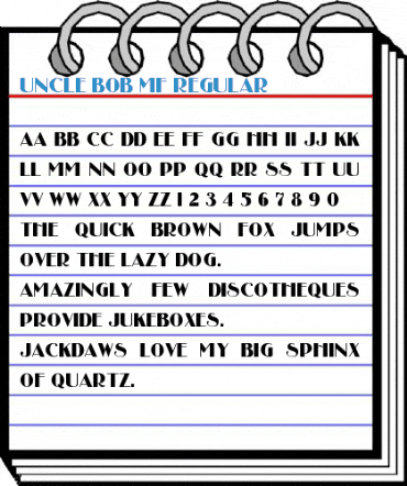 Uncle Bob MF Font