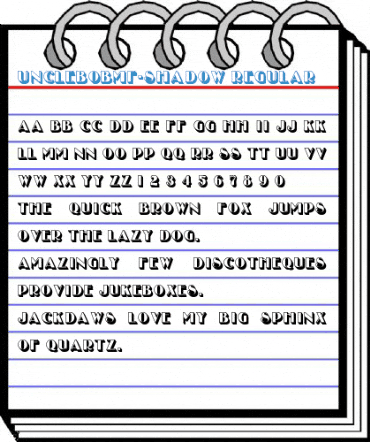 UncleBobMF-Shadow Regular Font