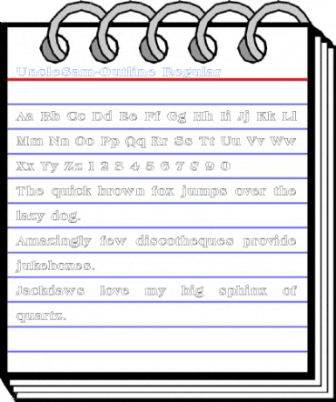 UncleSam-Outline Regular Font