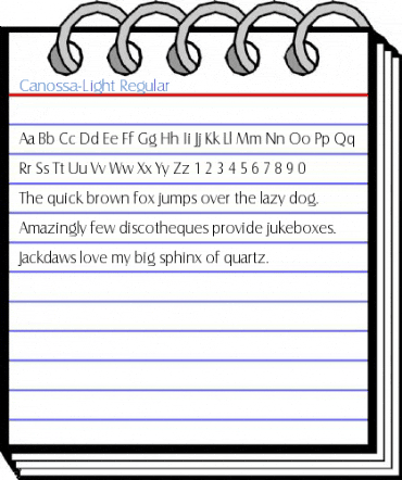 Canossa-Light Font