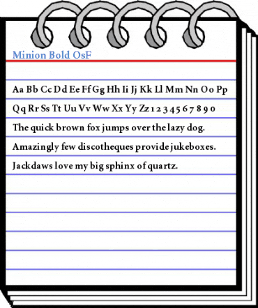 Minion Font