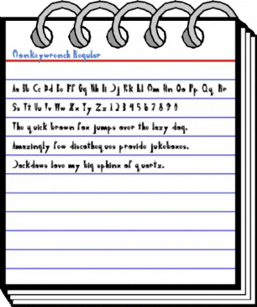 Monkeywrench Regular Font