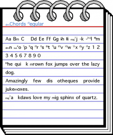 NChords Regular Font