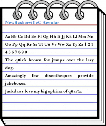 NewBaskervilleC Regular Font