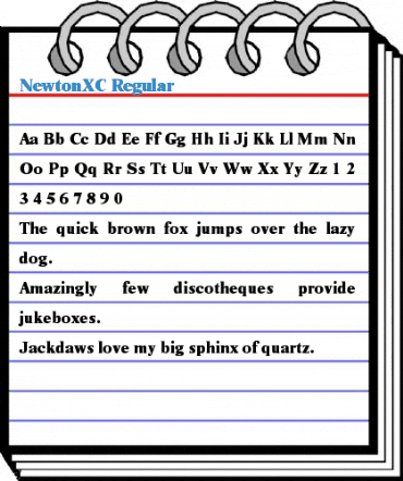 NewtonXC Regular Font