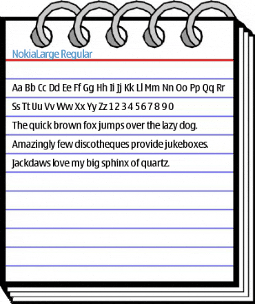 NokiaLarge Regular Font