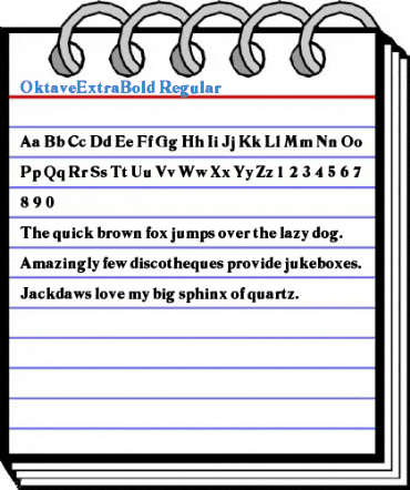 OktaveExtraBold Regular Font