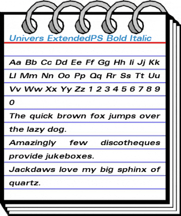 Univers ExtendedPS Font