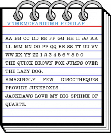 .VnMemorandumH Font