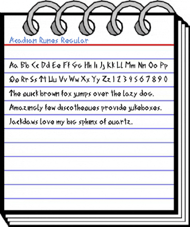 Acadian Runes Font