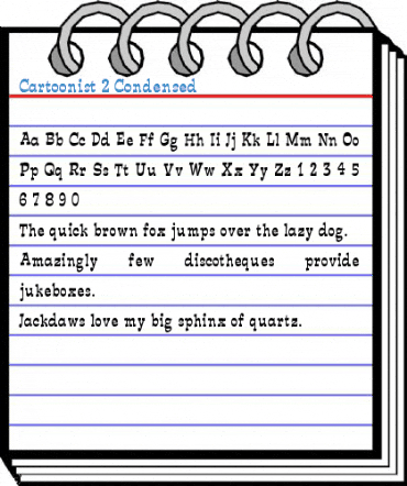 Cartoonist 2 Condensed Font