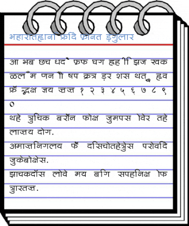BharatVani Wide Font Font