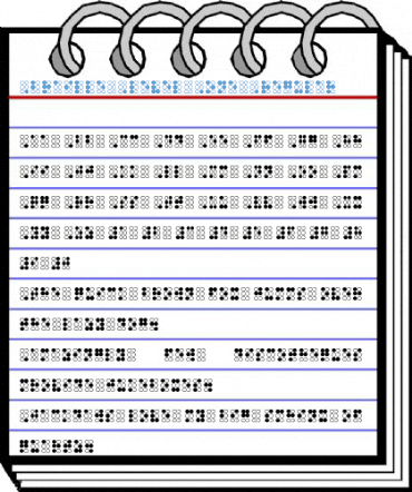 Braille Level One Regular Font
