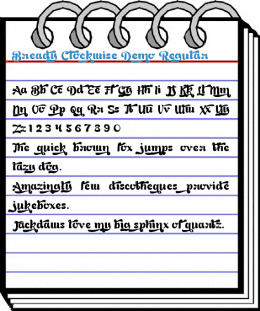 Bready Clockwise Demo Regular Font