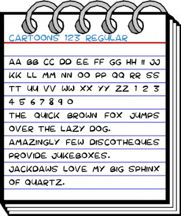 Cartoons 123 Regular Font