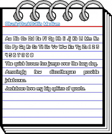 ChunkyDunkOutlin Font