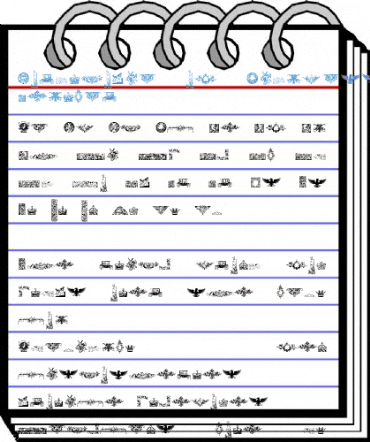Cornucopia of Dingbats Four Regular Font