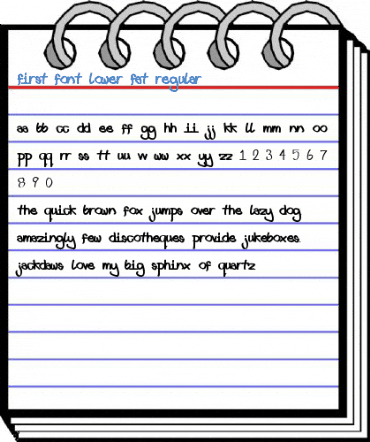 First font lower fat Font