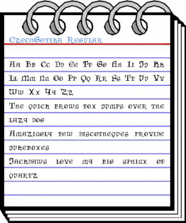 CzechGotika Regular Font