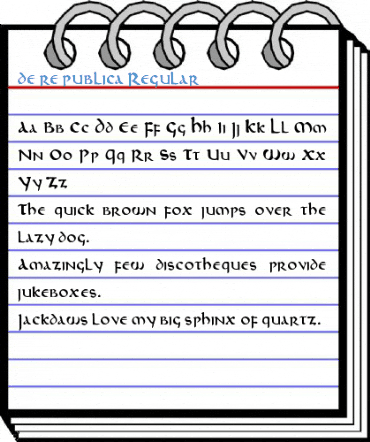 de re publica Regular Font