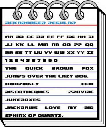 Dekaranger Font