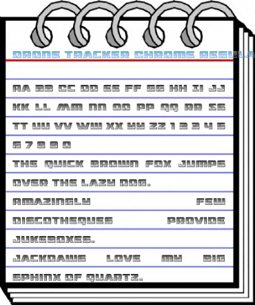 Drone Tracker Chrome Regular Font
