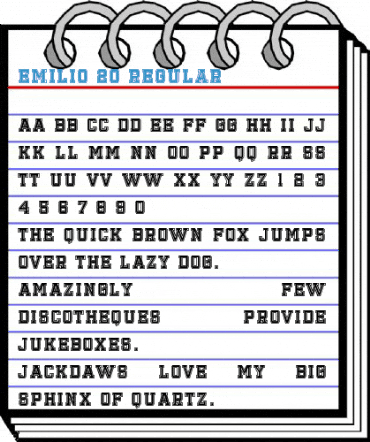 Emilio 20 Font